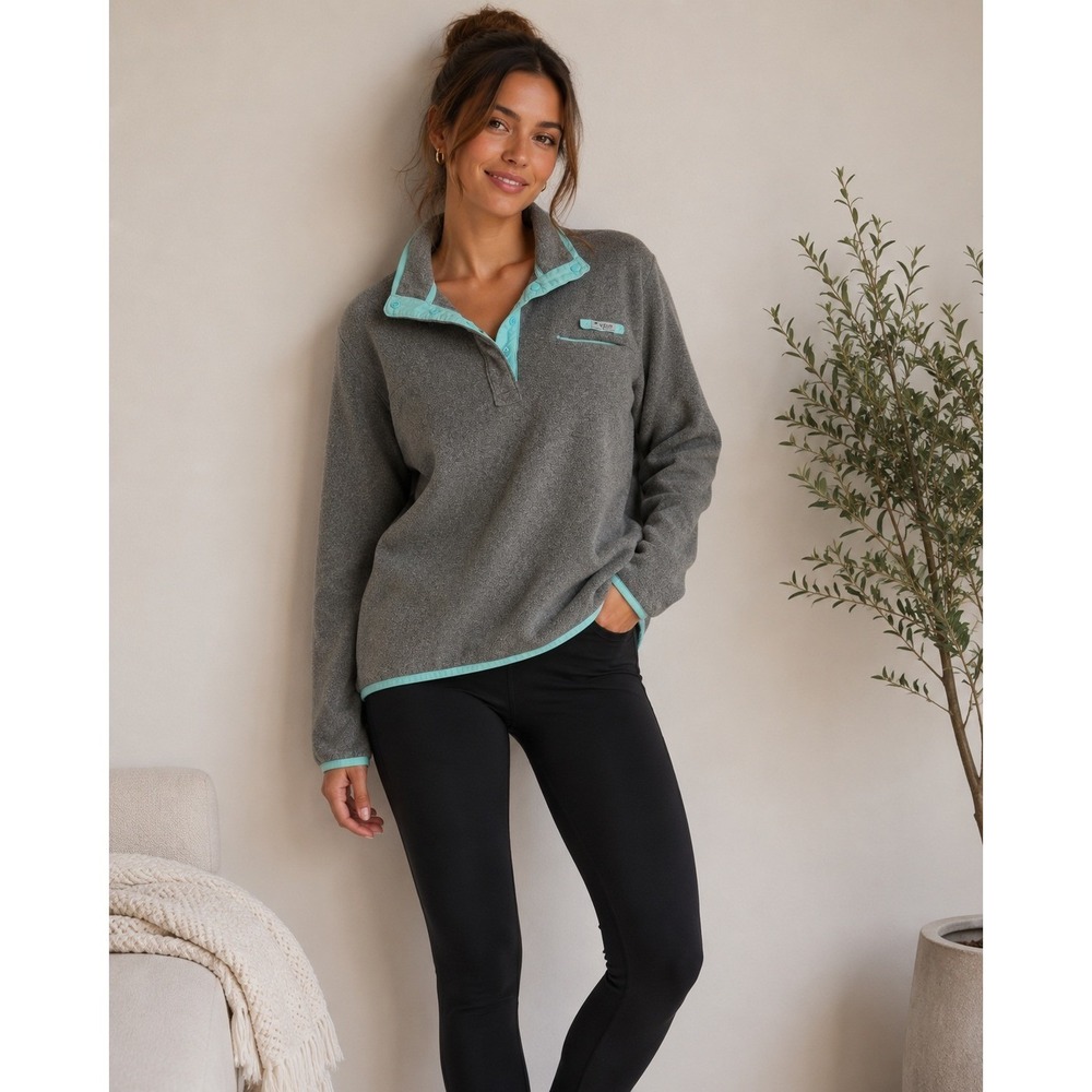 Columbia Fleece Womens 2X Grey Gorpcore Outdoor‎ Hiking Casual